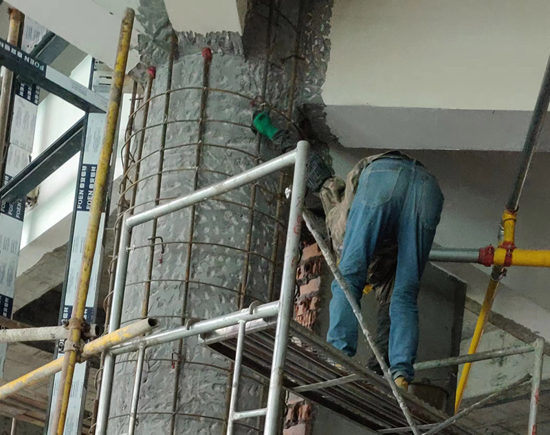 杭州加固-圓柱截面增大加固